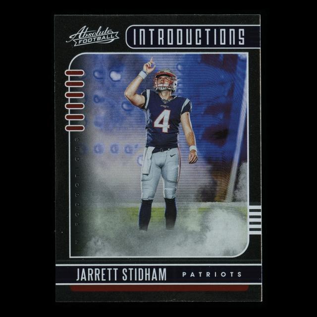 Jarrett Stidham RC 2019 Absolute Introductions Patriots