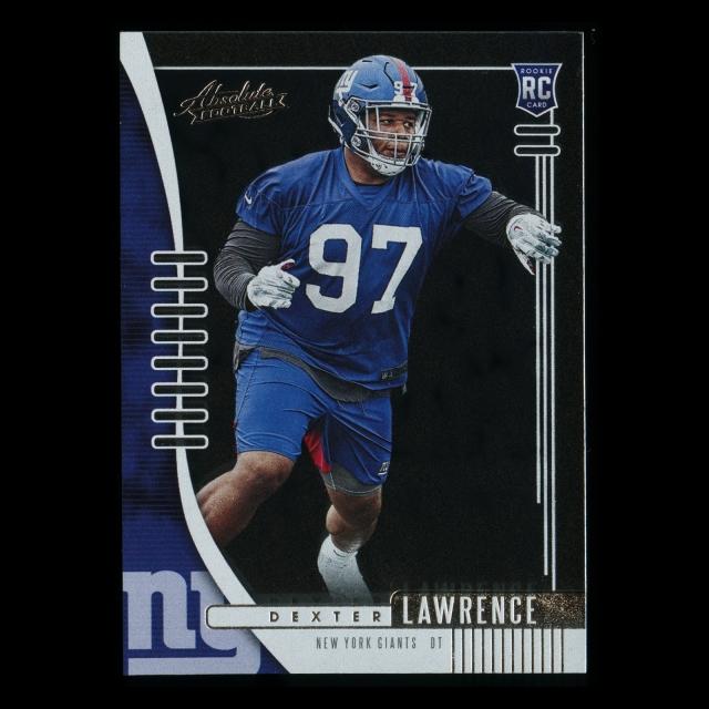Dexter Lawrence RC 2019 Absolute Rookie Giants