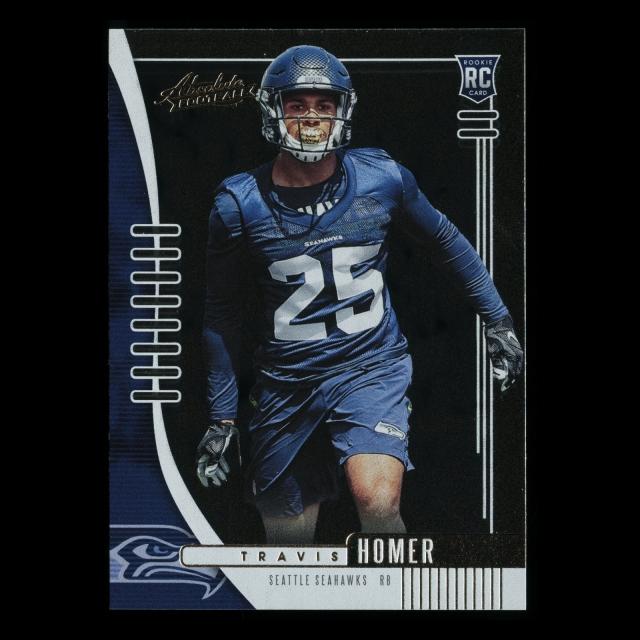 Travis Homer RC 2019 Absolute Rookie Seahawks