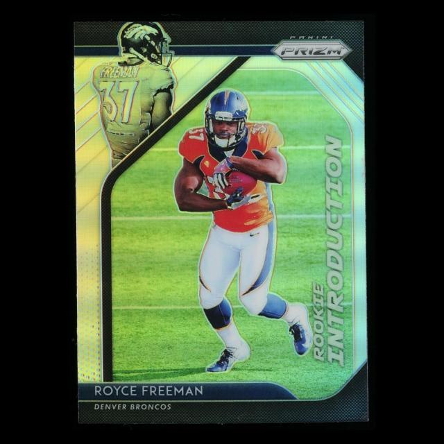 Royce Freeman RC 2018 Prizm Rookie Introduction Silver Broncos