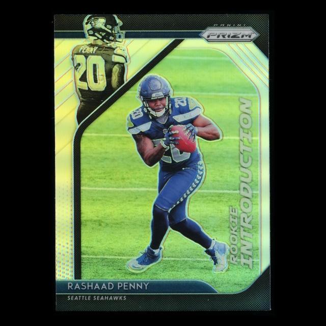 Rashaad Penny RC 2018 Prizm Rookie Introduction Silver Seahawks