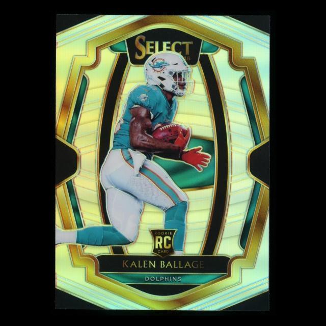 Kalen Ballage RC 2018 Select Premier Level Silver Rookie Dolphins