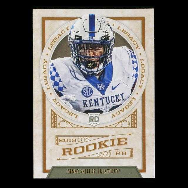 Benny Snell Jr. RC 2019 Legacy Rookie Wildcats/Steelers