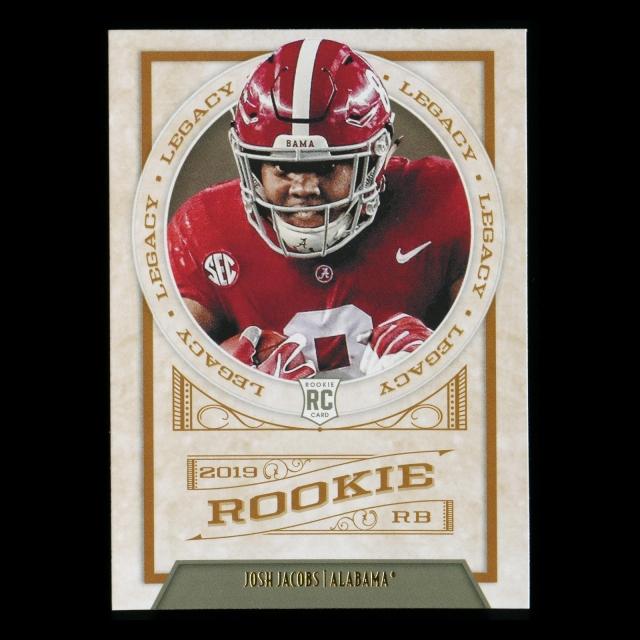 Josh Jacobs RC 2019 Legacy Rookie Alabama/Raiders