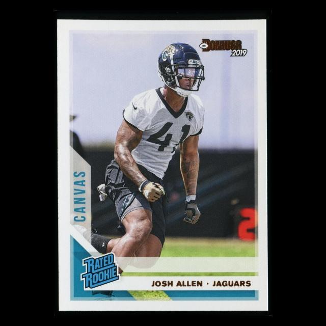 Josh Allen RR 2019 Donruss Rated Rookie Canvas Jaguars