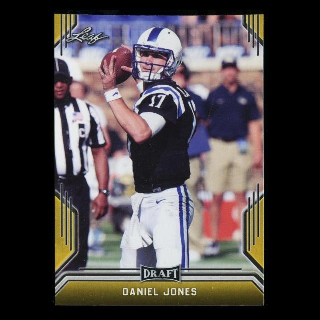 Daniel Jones 2019 Leaf Draft Gold Blue Devils/Giants