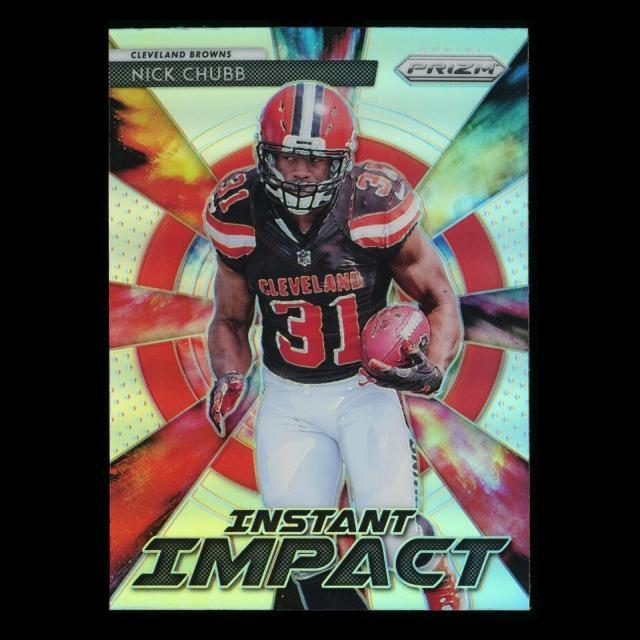Nick Chubb 2018 Prizm Silver Instant Impact Browns