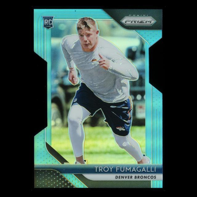 Troy Fumagalli RC 2018 Prizm Light Blue Die Cut Rookie Broncos 152/199