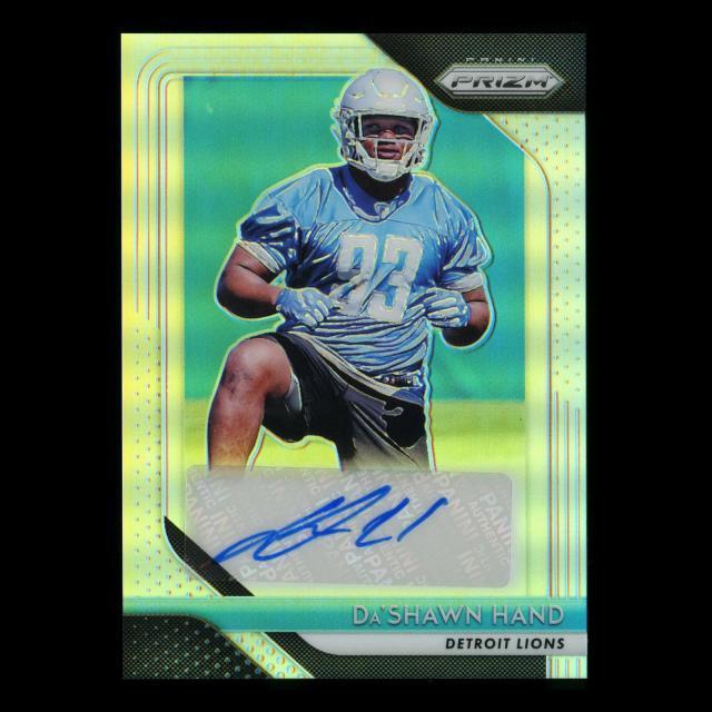 Da'Shawn Hand 2018 Prizm Silver Auto Lions