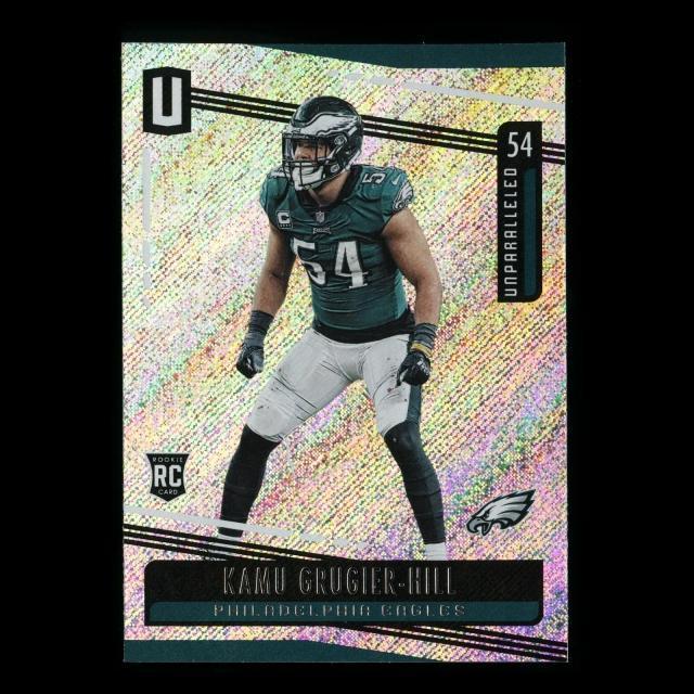 Kamu Grugier-Hill RC 2019 Unparalleled Rookie Eagles