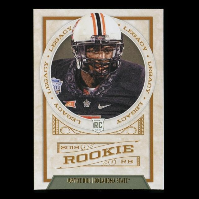 Justice Hill RC 2019 Legacy Rookie Cowboys/Ravens