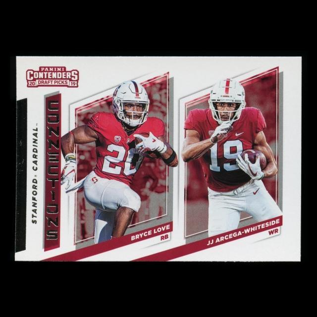 Bryce Love | JJ Arcega-Whiteside 2019 Contender Draft Picks Connections Cardinal