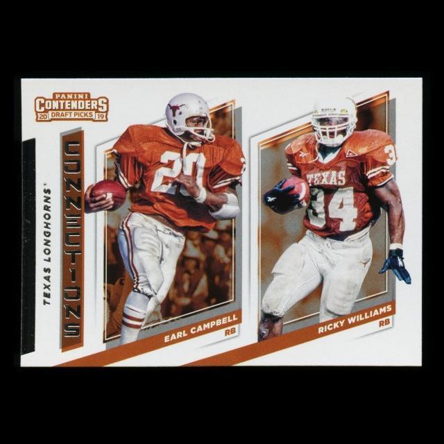 Earl Campbell | Ricky Williams 2019 Contender Draft Picks Connections Longhorns