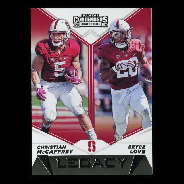 Christian McCaffrey | Bryce Love 2019 Contenders Draft Picks Legacy Cardinal