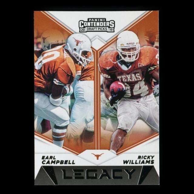 Earl Campbell | Ricky Williams 2019 Contenders Draft Picks Legacy Longhorns
