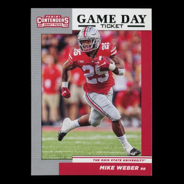 Mike Weber 2019 Contender Draft Picks Game Day Ticket Buckeyes