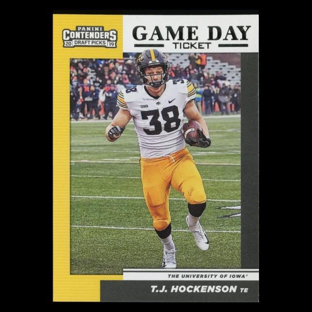 T.J. Hockenson 2019 Contender Draft Picks Game Day Ticket Hawkeyes