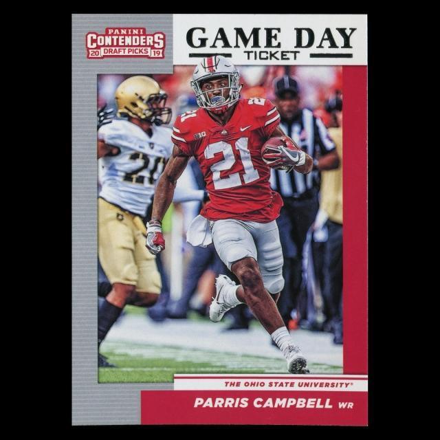 Parris Campbell 2019 Contender Draft Picks Game Day Ticket Buckeyes