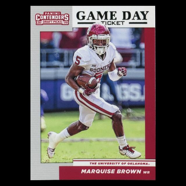 Marquise Brown 2019 Contender Draft Picks Game Day Ticket Sooners
