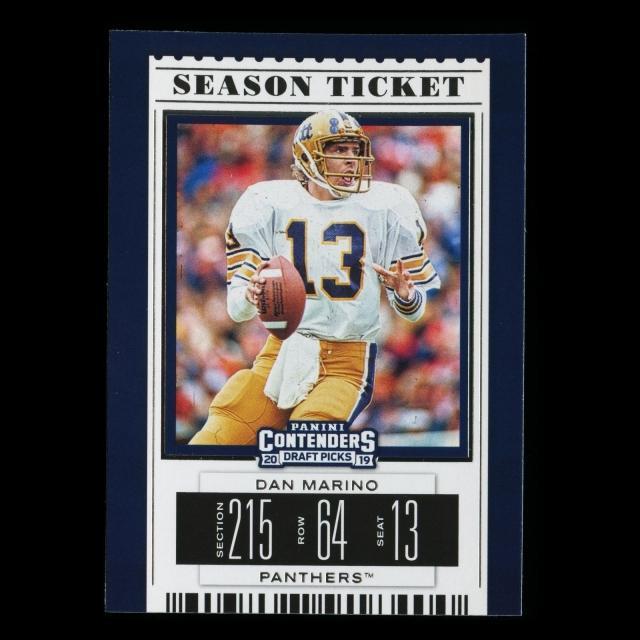 Dan Marino 2019 Contender Draft Picks Season Ticket Panthers