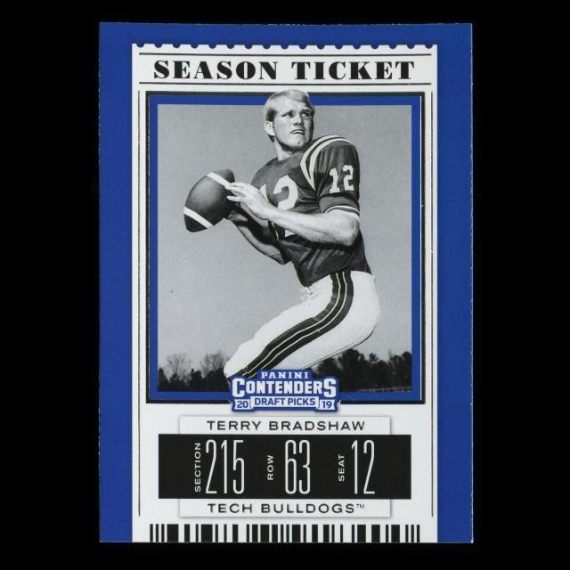 Terry Bradshaw 2019 Contender Draft Picks Season Ticket Tech Bulldogs