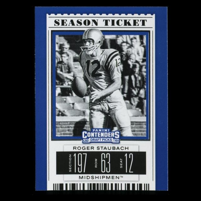 Roger Stauback 2019 Contender Draft Picks Season Ticket Midshipmen