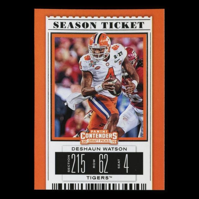 Deshaun Watson 2019 Contender Draft Picks Season Ticket Tigers