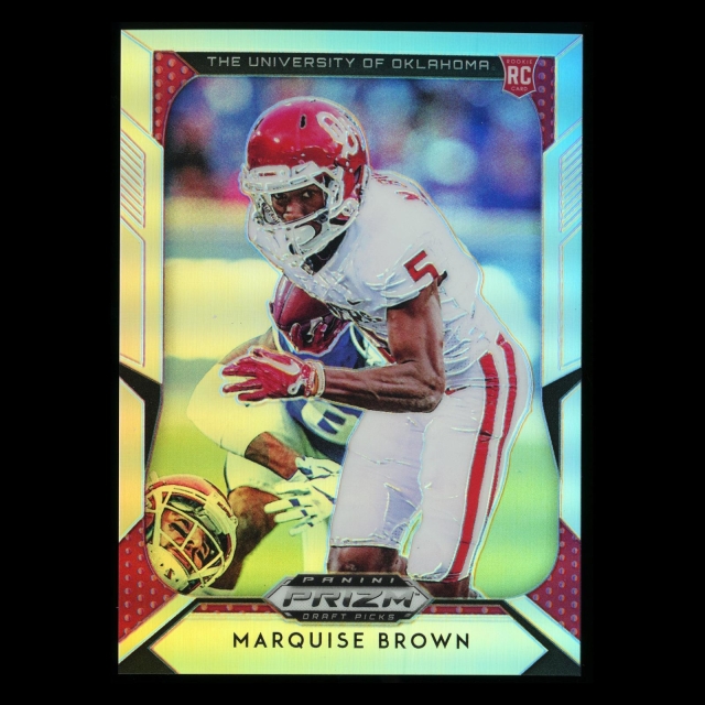 Marquise Brown RC 2019 Prizm Draft Picks Silver Rookie  Sooners | Ravens