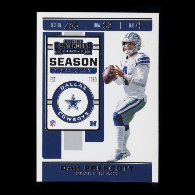 Dak Prescott 2019 Contenders Season Ticket Cowboys
