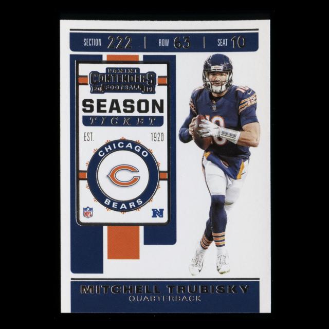 Mitchell Trubisky 2019 Contenders Season Ticket Bears