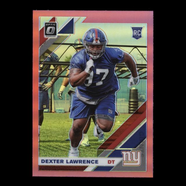 Dexter Lawrence RC 2019 Optic Rookie Pink Giants