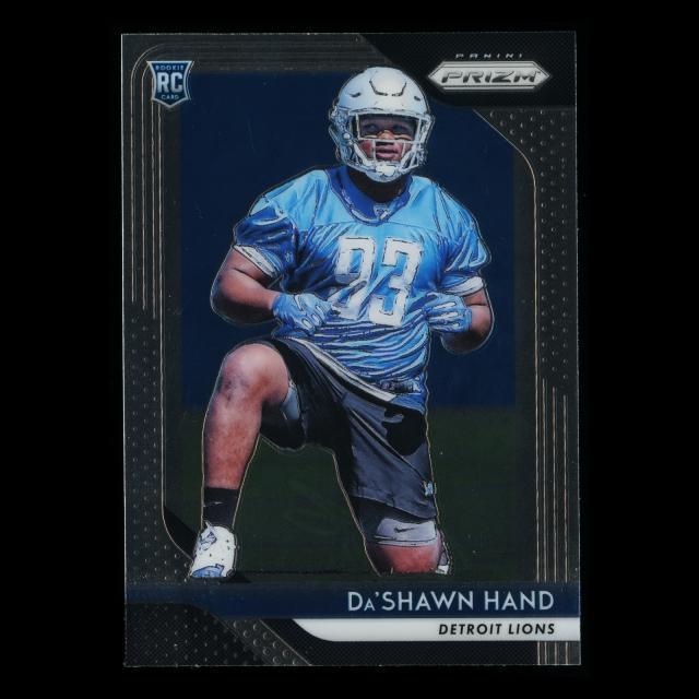 Da'Shawn Hand RC 2018 Prizm Rookie Lions