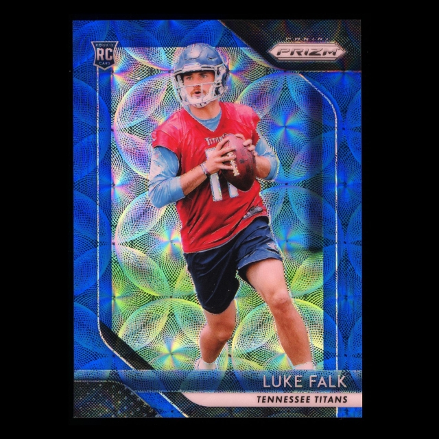 Luke Falk RC 2018 Prizm Blue Scope Rookie Titans 23/99