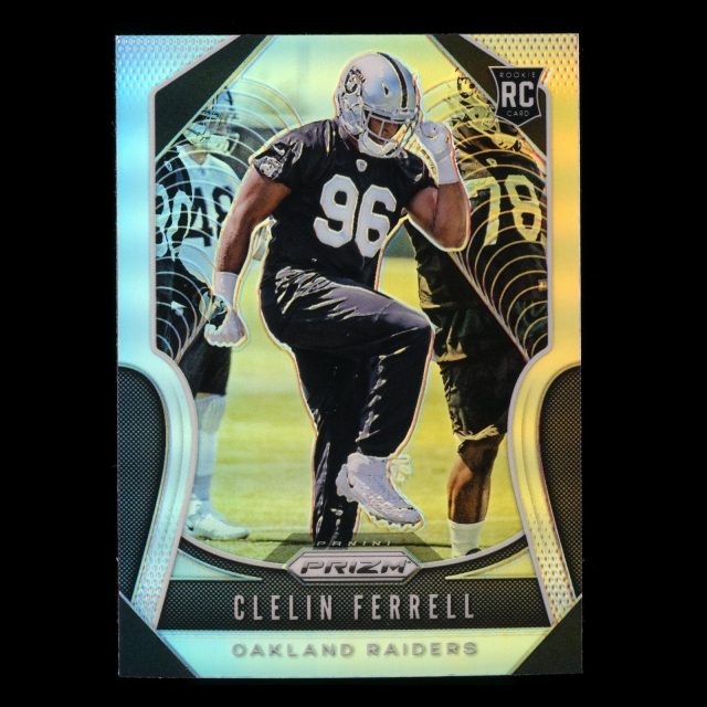 Clelin Ferrell RC 2019 Prizm Silver Rookie Raiders