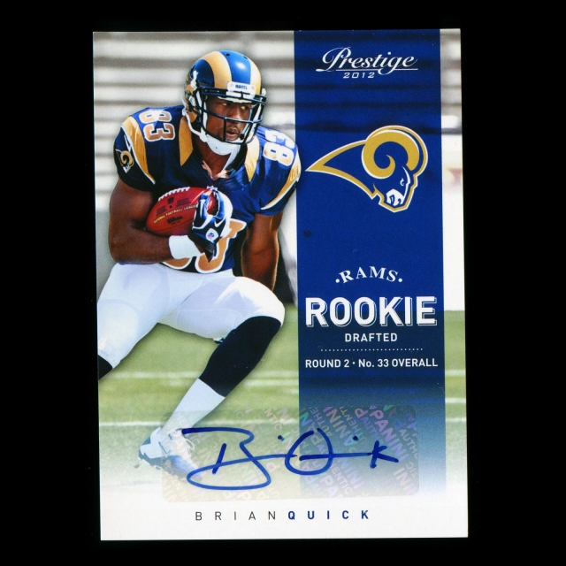 Brian Quick RC 2012 Prestige Rookie Auto Rams 452/799