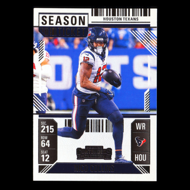 Nico Collins 2024 Panini Contenders Texans
