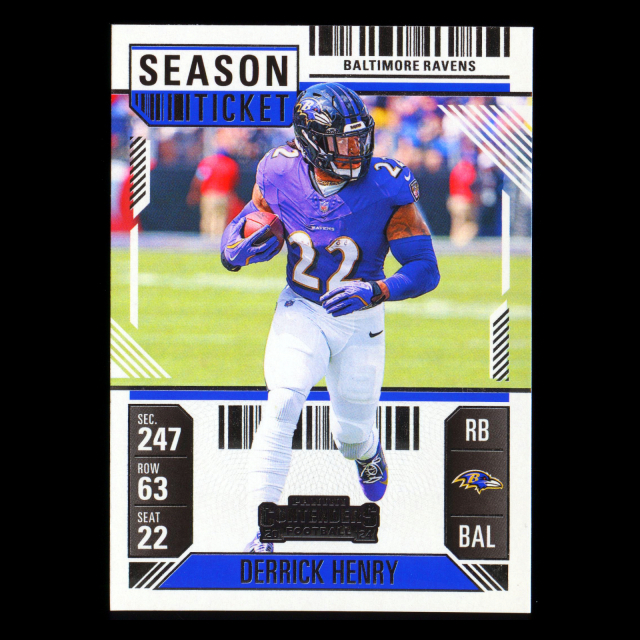 Derrick Henry 2024 Panini Contenders Ravens