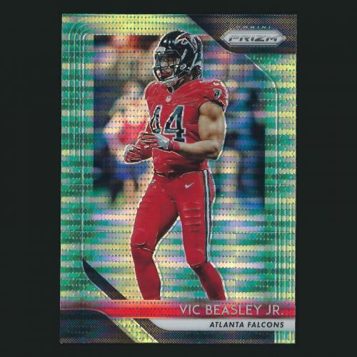 Vic Beasley Jr. 2018 Prizm Green Pulsar Falcons