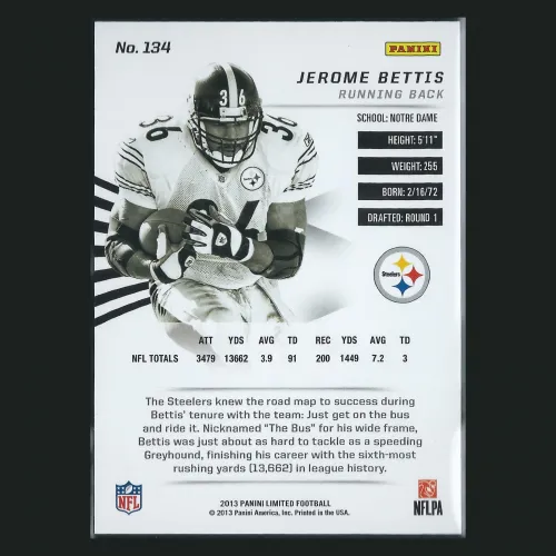 Jerome Bettis 2013 Limited Legends Steelers 289/349