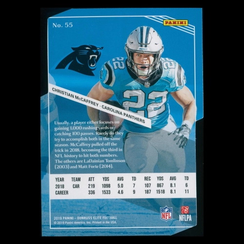 Christian McCaffrey 2019 Elite Aspirations Die-Cut Panthers 05/24