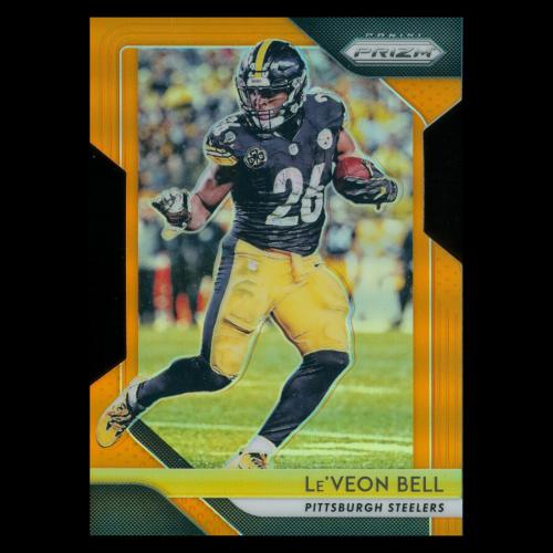 Le'Veon Bell 2018 Prizm Orange Die Cut Steelers 209/249