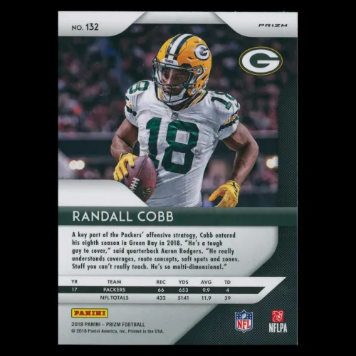 Randall Cobb 2018 Prizm Green Pulsar Packers