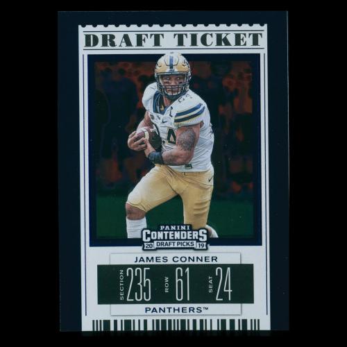 James Conner 2019 Contenders Draft Picks Blue Foil Panthers/Steelers