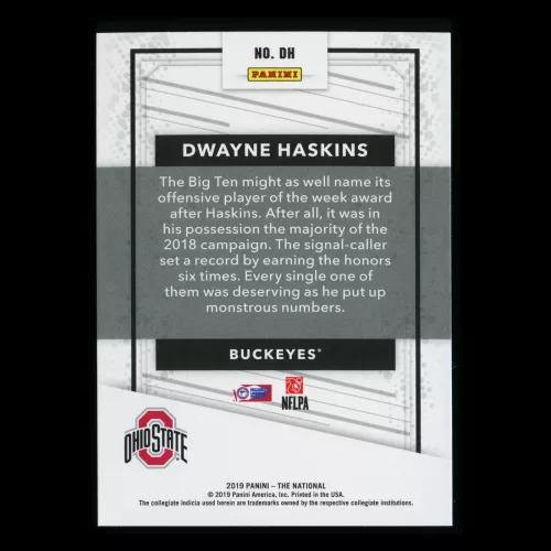 Dwayne Haskins 2019 The National Buckeyes/Redskins