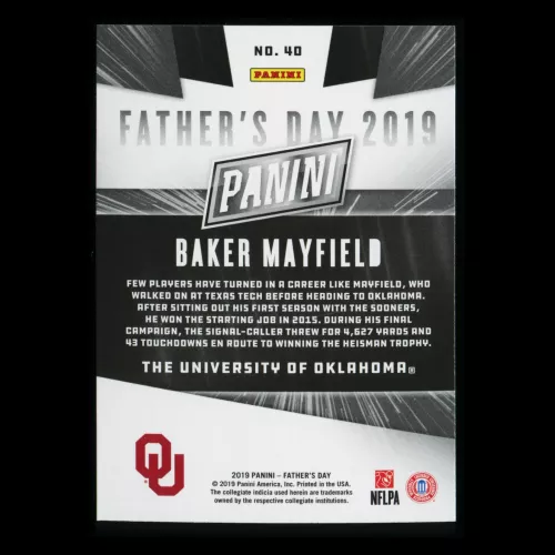 Baker Mayfield 2019 Father's Day Sooners/Browns