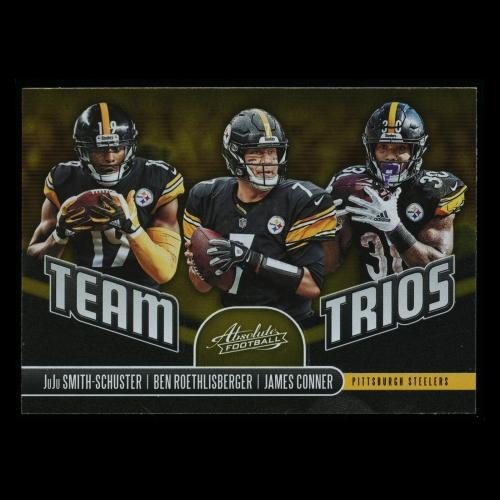 JuJu Smith-Schuster | Ben Roethlisberger | James Conner 2019 Absolute Team Trios Steelers