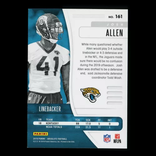 Josh Allen RC 2019 Absolute Rookie Jaguars