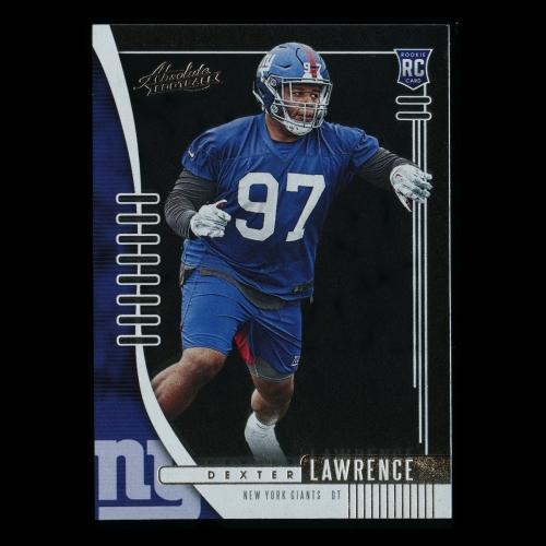 Dexter Lawrence RC 2019 Absolute Rookie Giants