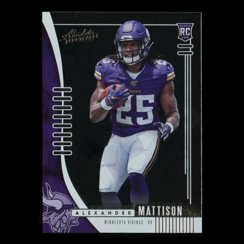 Alexander Mattison RC 2019 Absolute Rookie Vikings