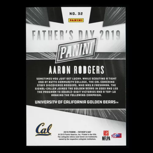 Aaron Rodgers 2019 Father's Day Bears/Packers